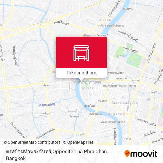 ตรงข้ามท่าพระจันทร์;Opposite Tha Phra Chan map