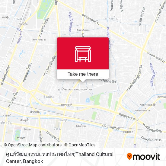 ศูนย์วัฒนธรรมแห่งประเทศไทย;Thailand Cultural Center map