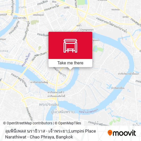 ลุมพินีเพลส นราธิวาส - เจ้าพระยา;Lumpini Place Narathiwat - Chao Phraya map