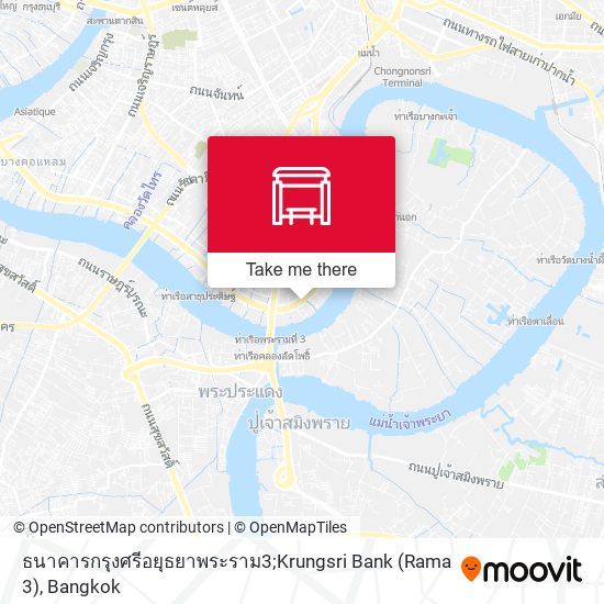 ธนาคารกรุงศรีอยุธยาพระราม3;Krungsri Bank (Rama 3) map