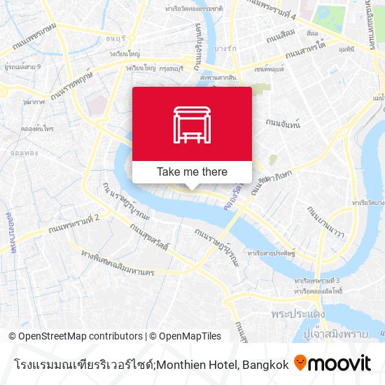 โรงแรมมณเฑียรริเวอร์ไซด์;Monthien  Hotel map