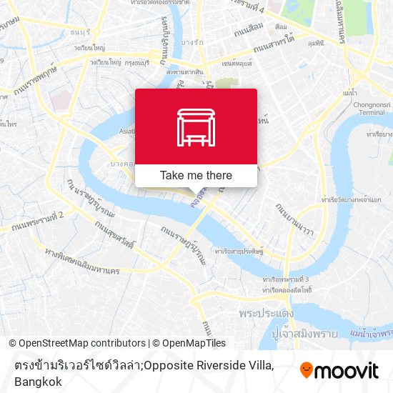 ตรงข้ามริเวอร์ไซด์วิลล่า;Opposite Riverside Villa map