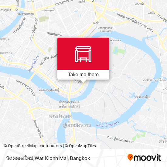 วัดคลองใหม่;Wat Klonh Mai map