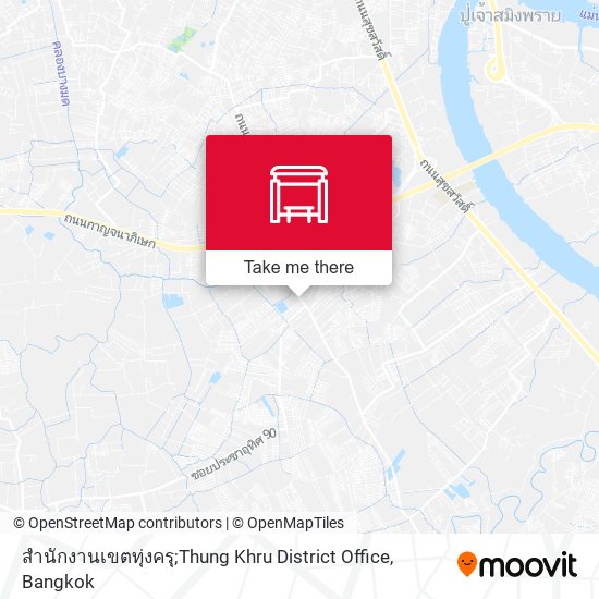 สำนักงานเขตทุ่งครุ;Thung Khru District Office map