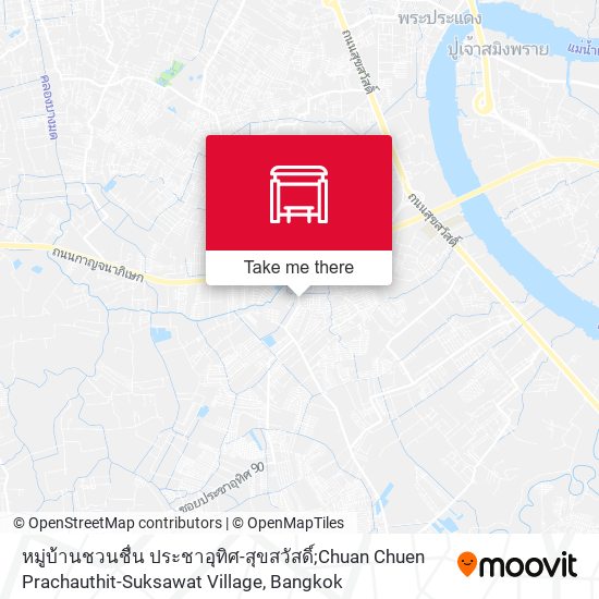 หมู่บ้านชวนชื่น ประชาอุทิศ-สุขสวัสดิ์;Chuan Chuen Prachauthit-Suksawat Village map