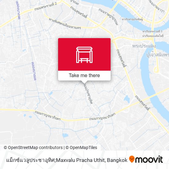 แม็กซ์แวลูประชาอุทิศ;Maxvalu Pracha Uthit map