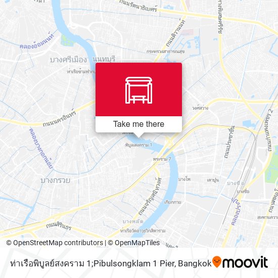 ท่าเรือพิบูลย์สงคราม 1;Pibulsongklam 1 Pier map