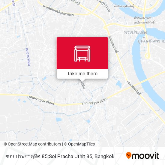 ซอยประชาอุทิศ 85;Soi Pracha Uthit 85 map
