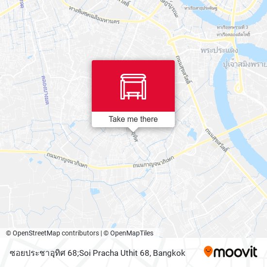 ซอยประชาอุทิศ 68;Soi Pracha Uthit 68 map