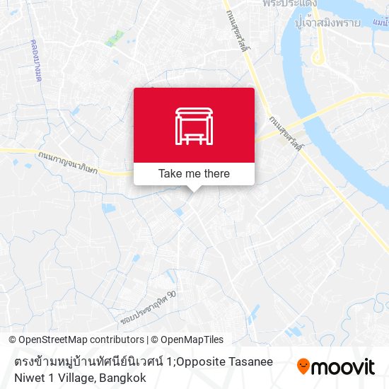 ตรงข้ามหมู่บ้านทัศนีย์นิเวศน์ 1;Opposite Tasanee Niwet 1 Village map