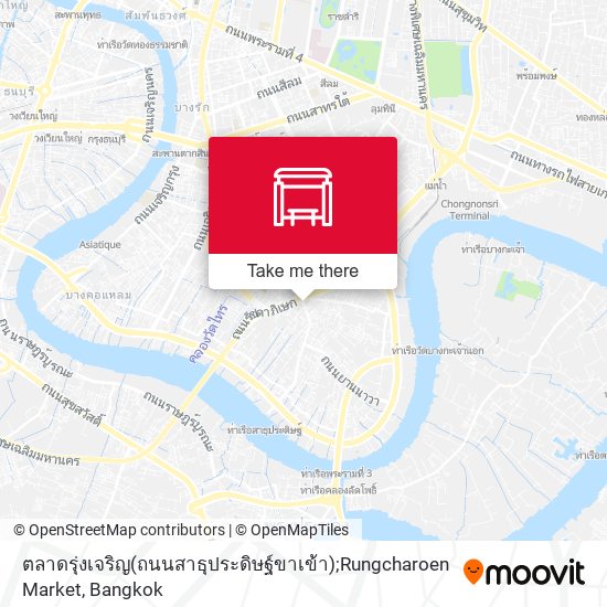 ตลาดรุ่งเจริญ(ถนนสาธุประดิษฐ์ขาเข้า);Rungcharoen Market map