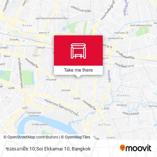 ซอยเอกมัย 10;Soi Ekkamai 10 map