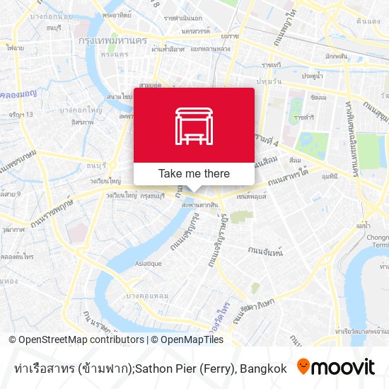 ท่าเรือสาทร (ข้ามฟาก);Sathon Pier (Ferry) map