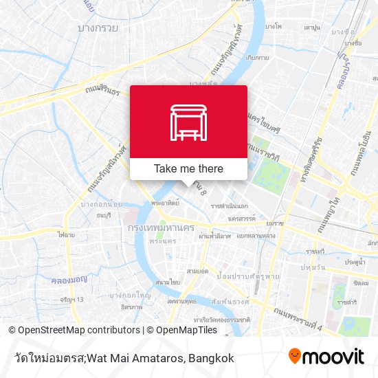วัดใหม่อมตรส;Wat Mai Amataros map