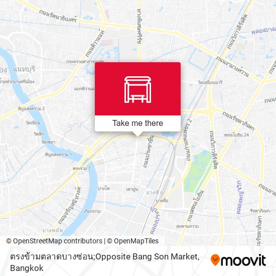 ตรงข้ามตลาดบางซ่อน;Opposite Bang Son Market map