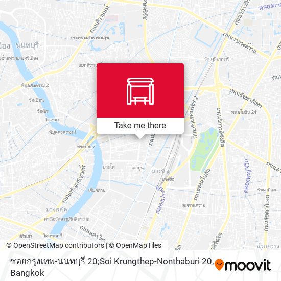 ซอยกรุงเทพ-นนทบุรี 20;Soi Krungthep-Nonthaburi 20 map