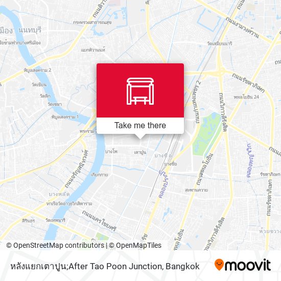 หลังแยกเตาปูน;After Tao Poon Junction map