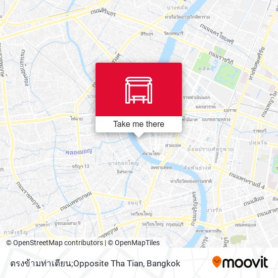 ตรงข้ามท่าเตียน;Opposite Tha Tian map