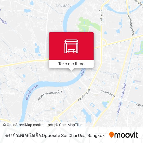 ตรงข้ามซอยใจเอื้อ;Opposite Soi Chai Uea map