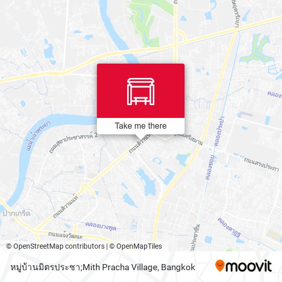 หมู่บ้านมิตรประชา;Mith Pracha Village map