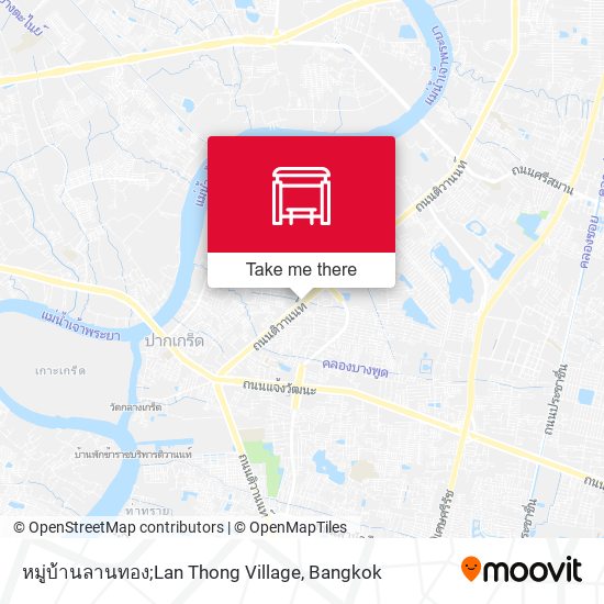 หมู่บ้านลานทอง;Lan Thong Village map