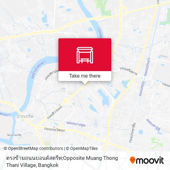 ตรงข้ามถนนบอนด์สตรีท;Opposite Muang Thong Thani Village map