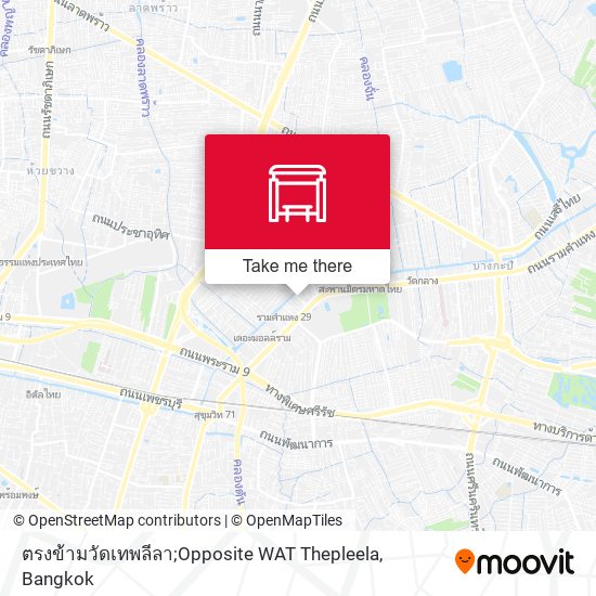 ตรงข้ามวัดเทพลีลา;Opposite WAT Thepleela map