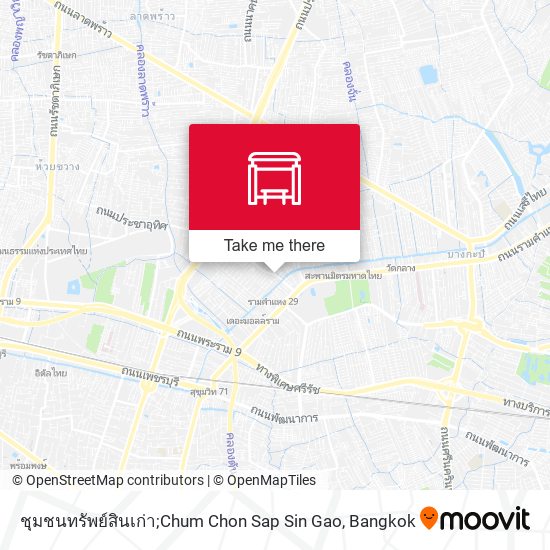 ชุมชนทรัพย์สินเก่า;Chum Chon Sap Sin Gao map