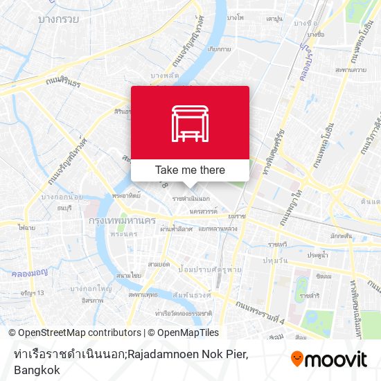 ท่าเรือราชดำเนินนอก;Rajadamnoen Nok Pier map