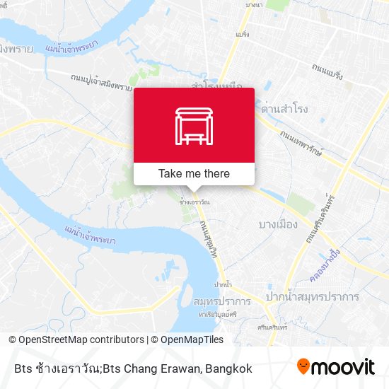 Bts ช้างเอราวัณ;Bts Chang Erawan map