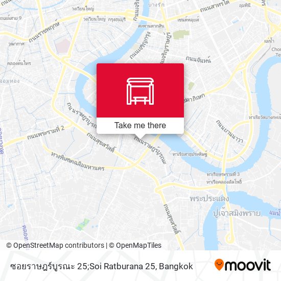 ซอยราษฎร์บูรณะ 25;Soi Ratburana 25 map