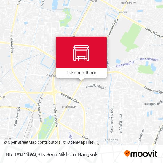 Bts เสนานิคม;Bts Sena Nikhom map
