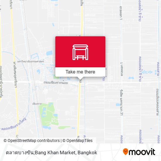 ตลาดบางขัน;Bang Khan Market map