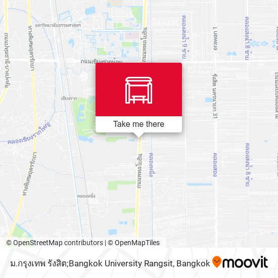 ม.กรุงเทพ รังสิต;Bangkok University Rangsit map