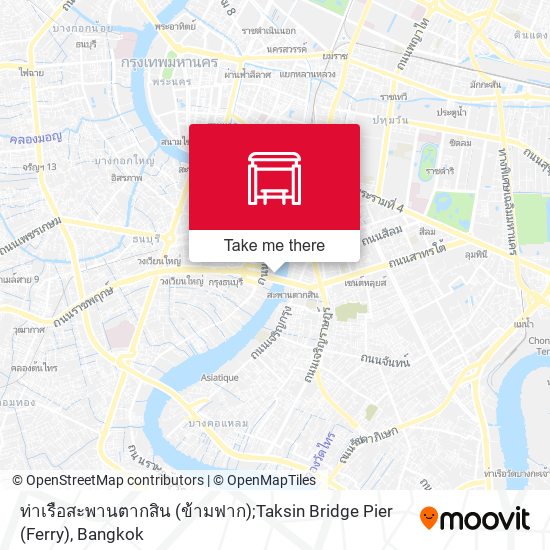 ท่าเรือสะพานตากสิน (ข้ามฟาก);Taksin Bridge Pier (Ferry) map