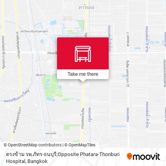 ตรงข้าม รพ.ภัทร-ธนบุรี;Opposite Phatara-Thonburi Hospital map