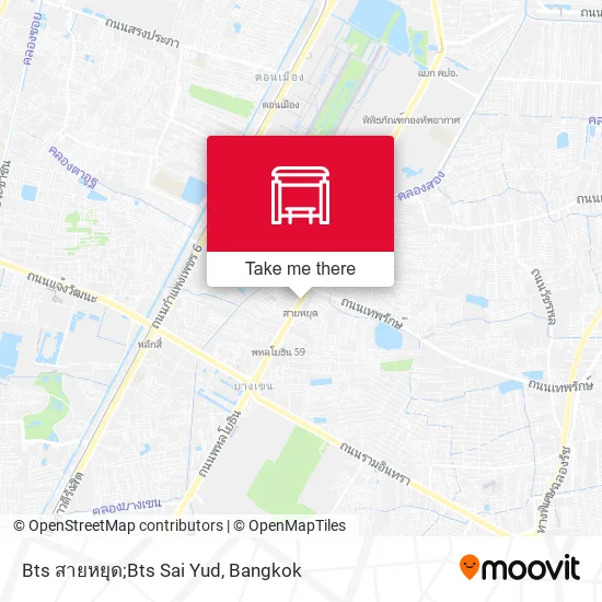 Bts สายหยุด;Bts Sai Yud map