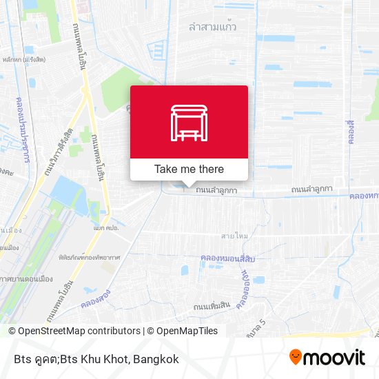 Bts คูคต;Bts Khu Khot map