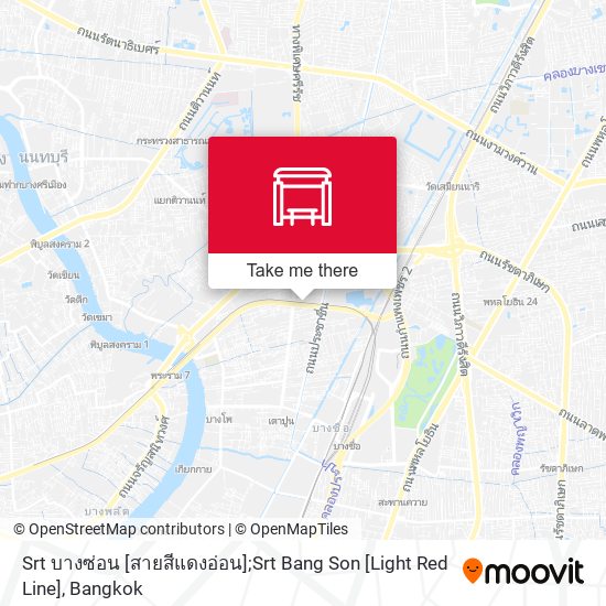 Srt บางซ่อน [สายสีแดงอ่อน];Srt Bang Son [Light Red Line] map