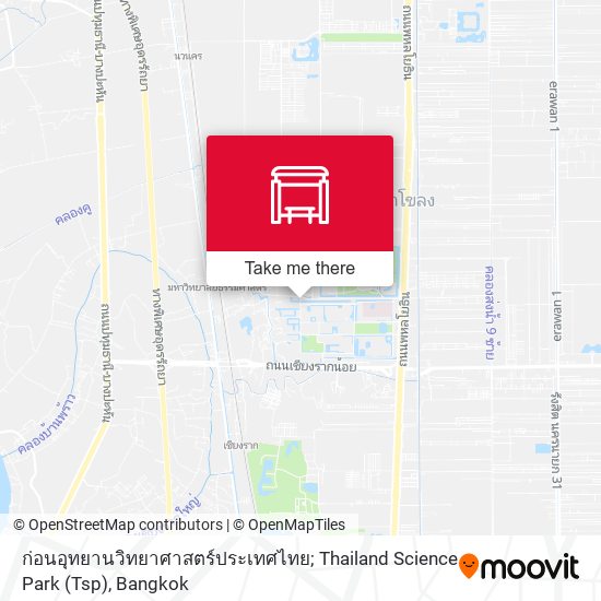 ก่อนอุทยานวิทยาศาสตร์ประเทศไทย; Thailand Science Park (Tsp) map