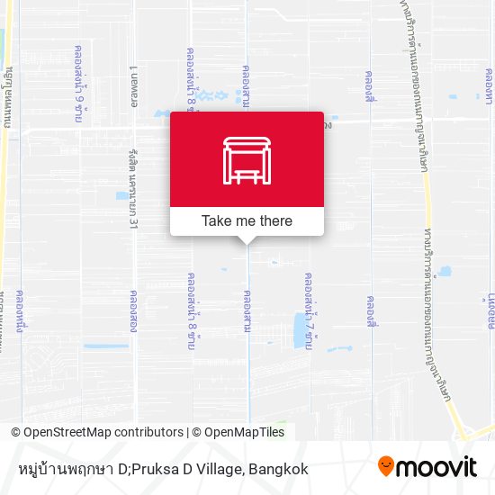 หมู่บ้านพฤกษา D;Pruksa D Village map