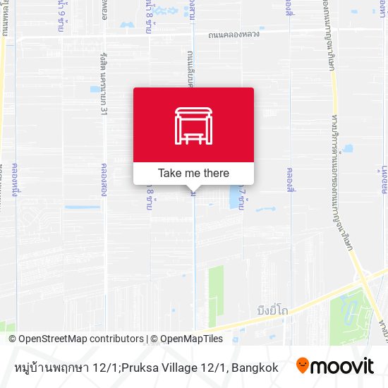 หมู่บ้านพฤกษา 12 / 1;Pruksa Village 12 / 1 map