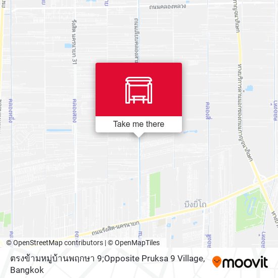 ตรงข้ามหมู่บ้านพฤกษา 9;Opposite Pruksa 9 Village map