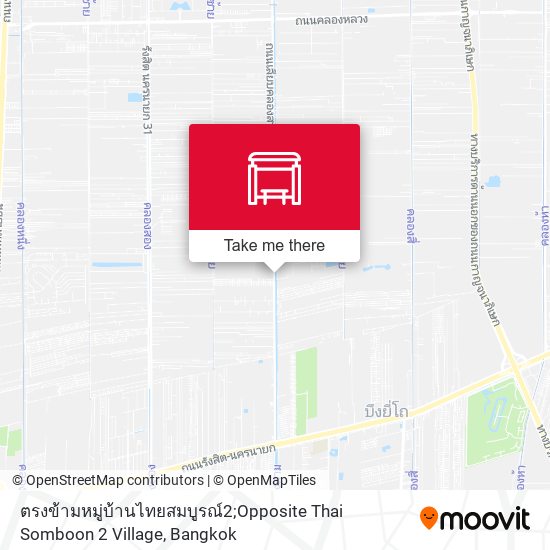 ตรงข้ามหมู่บ้านไทยสมบูรณ์2;Opposite Thai Somboon 2 Village map