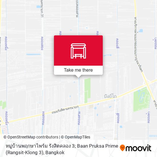 หมู่บ้านพฤกษาไพร์ม รังสิตคลอง 3; Baan Pruksa Prime (Rangsit-Klong 3) map