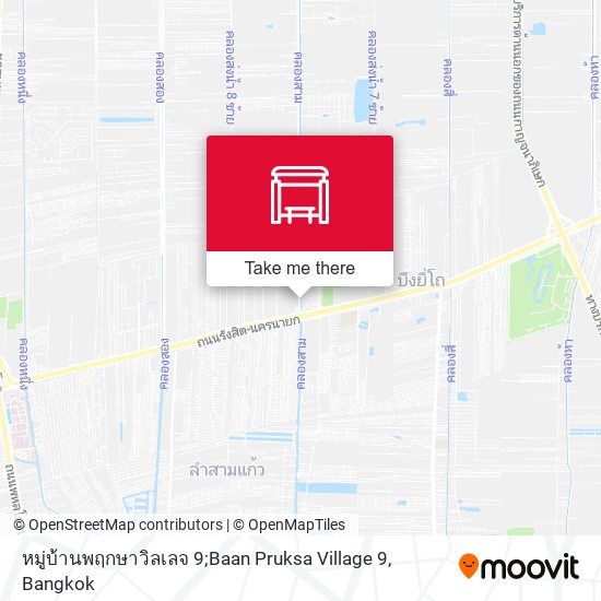หมู่บ้านพฤกษาวิลเลจ 9;Baan Pruksa Village 9 map