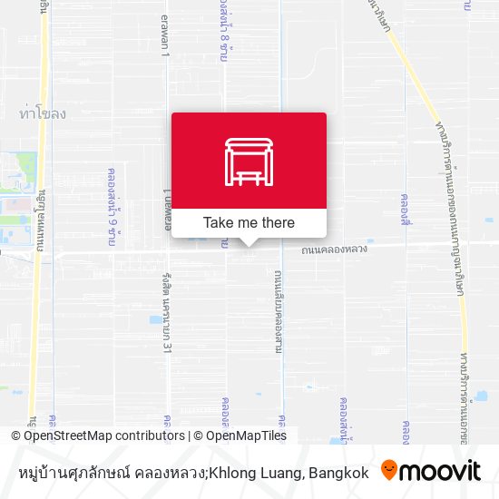 หมู่บ้านศุภลักษณ์ คลองหลวง;Khlong Luang map