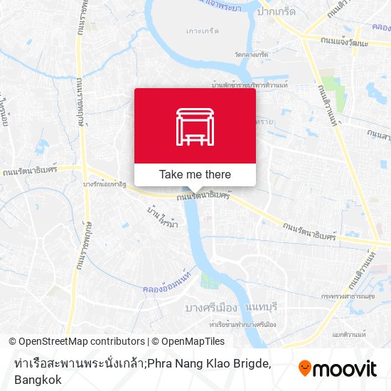 ท่าเรือสะพานพระนั่งเกล้า;Phra Nang Klao Brigde map