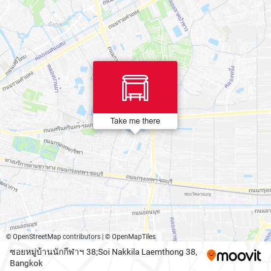 ซอยหมู่บ้านนักกีฬาฯ 38;Soi Nakkila Laemthong 38 map