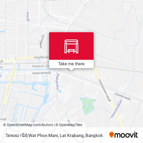 วัดพลมานีย์;Wat Phon Mani, Lat Krabang map